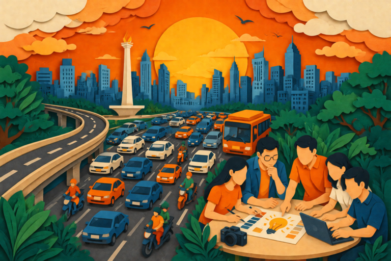 tim creative agency Jakarta sedang brainstorming ide kampanye kreatif